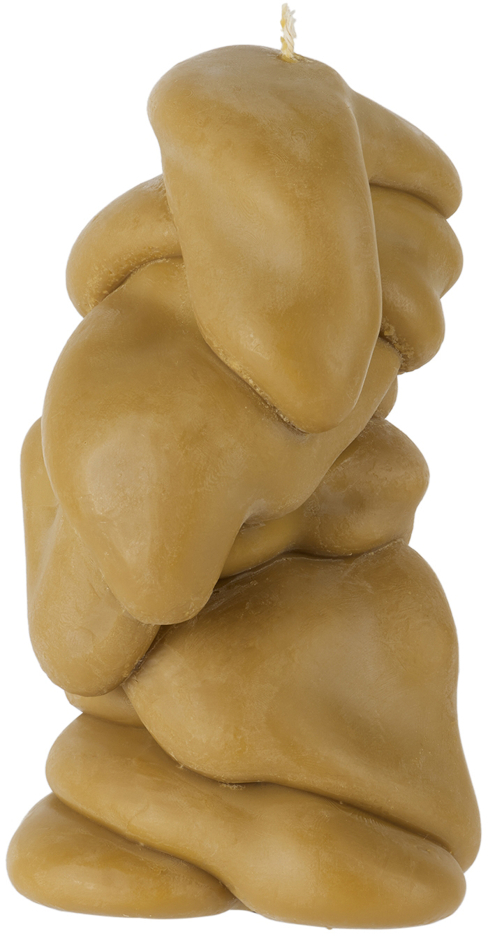 Post Objects Ssense Exclusive Brown Flow 005 Candle In Clay