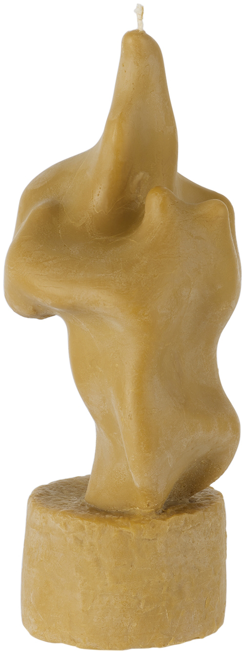 Post Objects Ssense Exclusive Brown Flow 007 Candle In Clay
