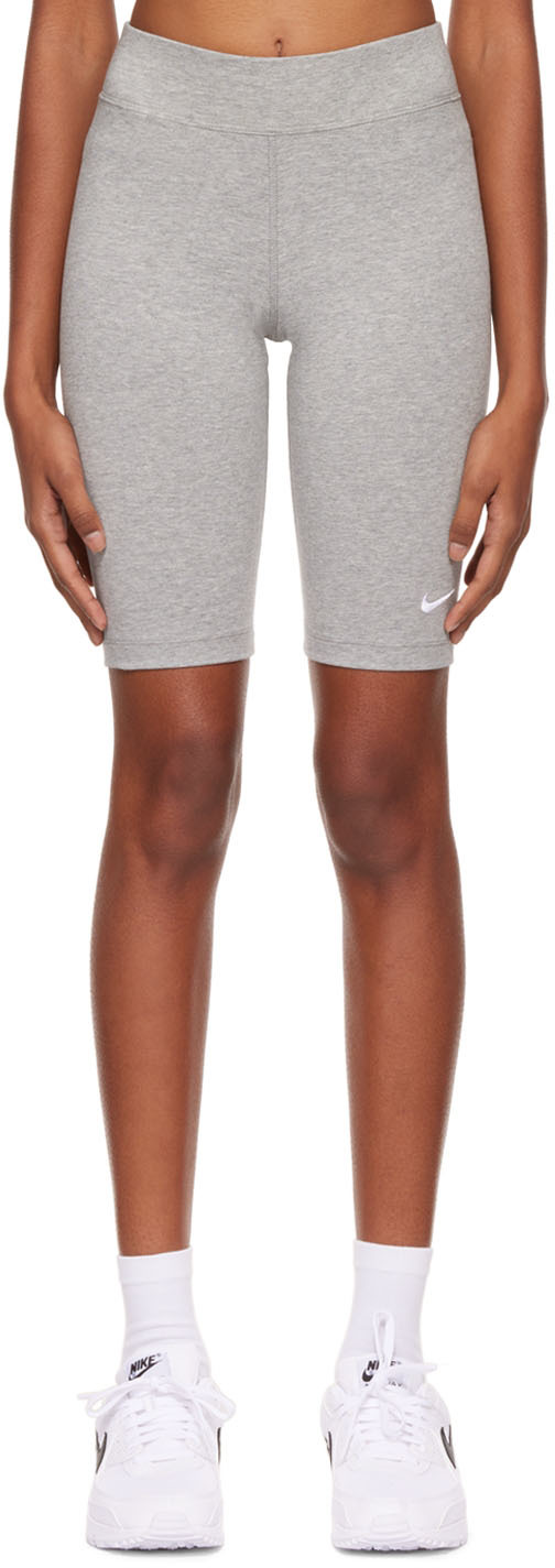 Nike Gray Sportswear Essential Bike Shorts