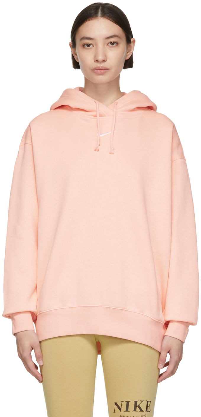 Pink NSW Collection Essentials Hoodie by Nike on Sale