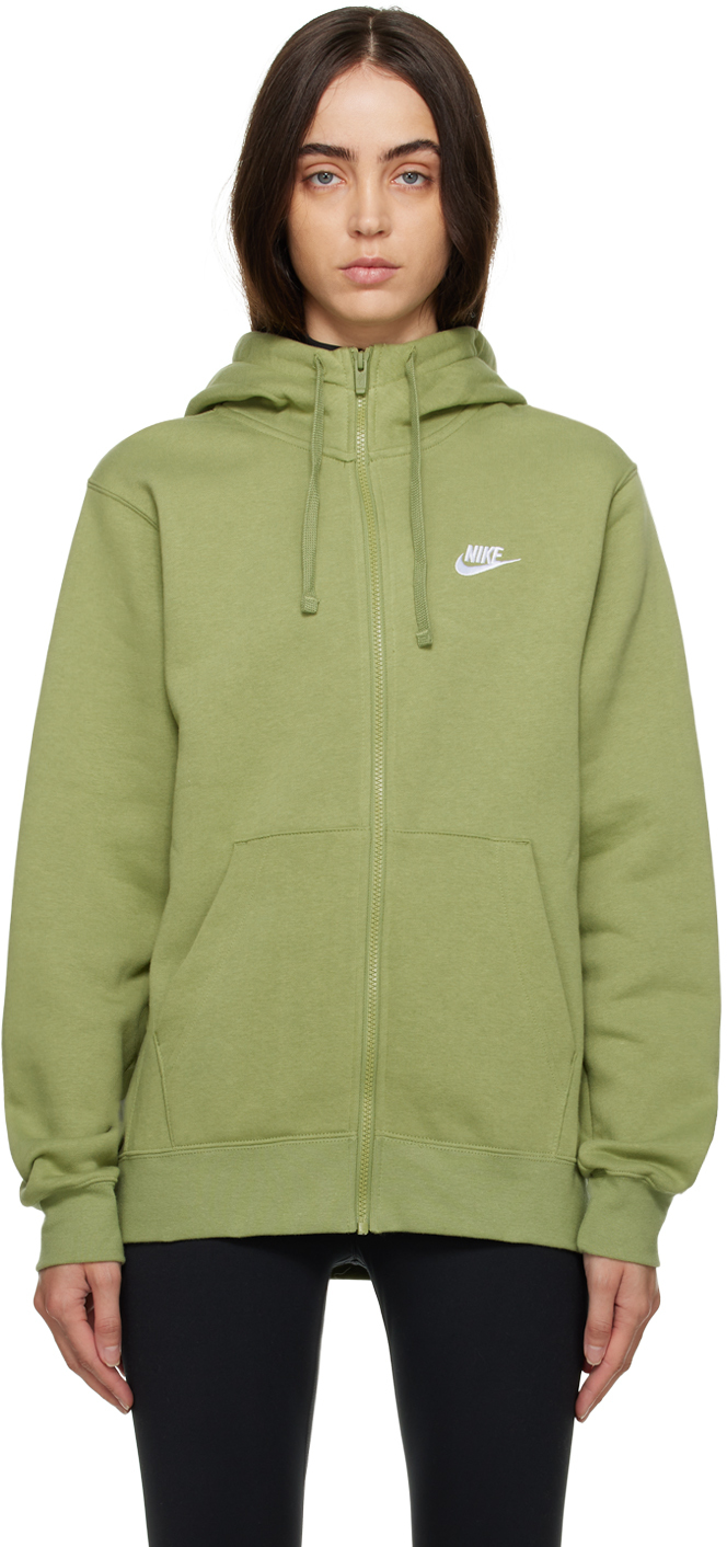 Nike Green Embroidered Hoodie