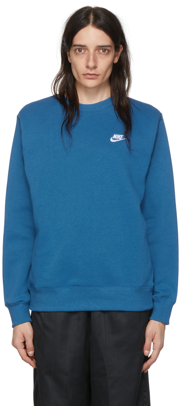 Nike Blue Sportswear Club Classic Sweatshirt