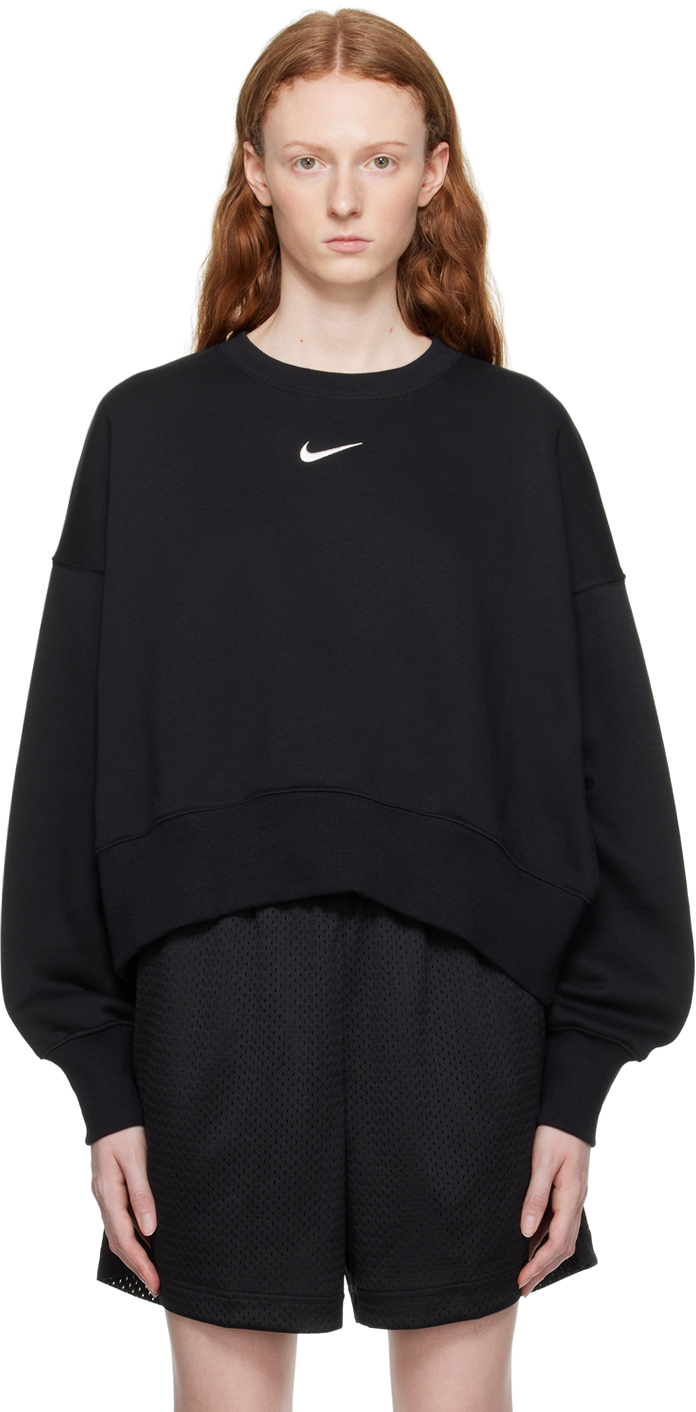 Nike Black Phoenix Sweatshirt In Black/sail