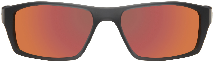 Nike Gray & Red Brazen Shadow Sunglasses In 021 Mt Dark Grey/bla