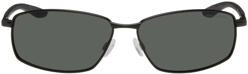 Nike Black Pivot Six Sunglasses In 001 Black/grey