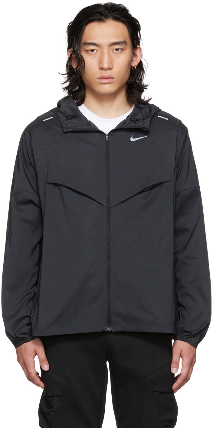 Black Windrunner Packable by Nike on Sale