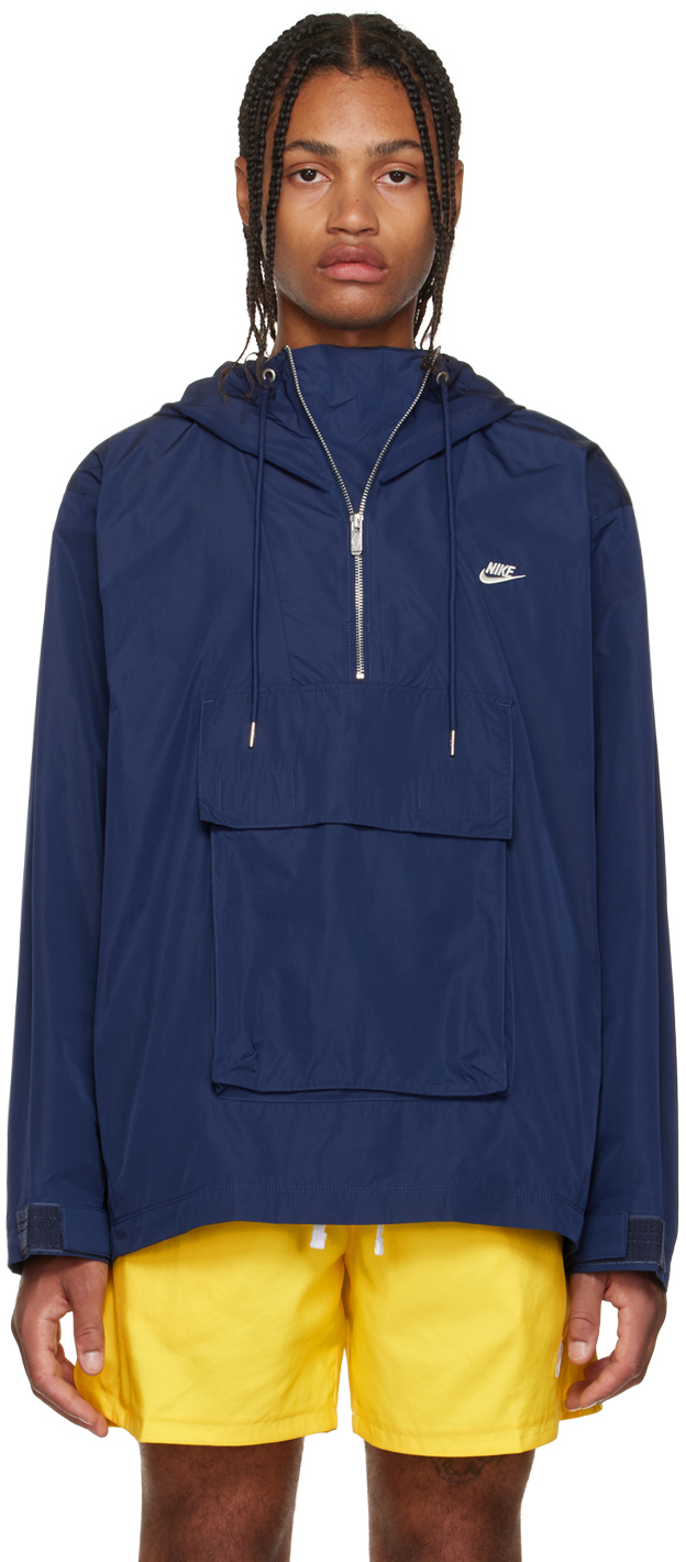 NIKE NAVY SPORTSWEAR CIRCA ANORAK JACKET