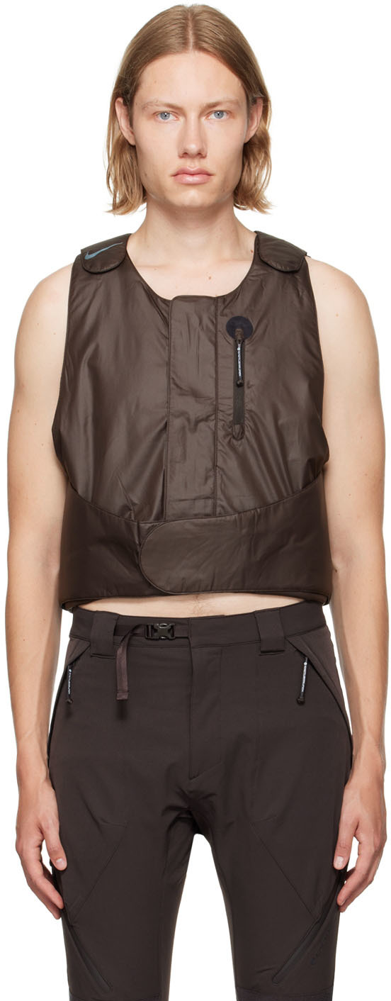 Nike: Brown CACT.US CORP Edition Vest | SSENSE UK
