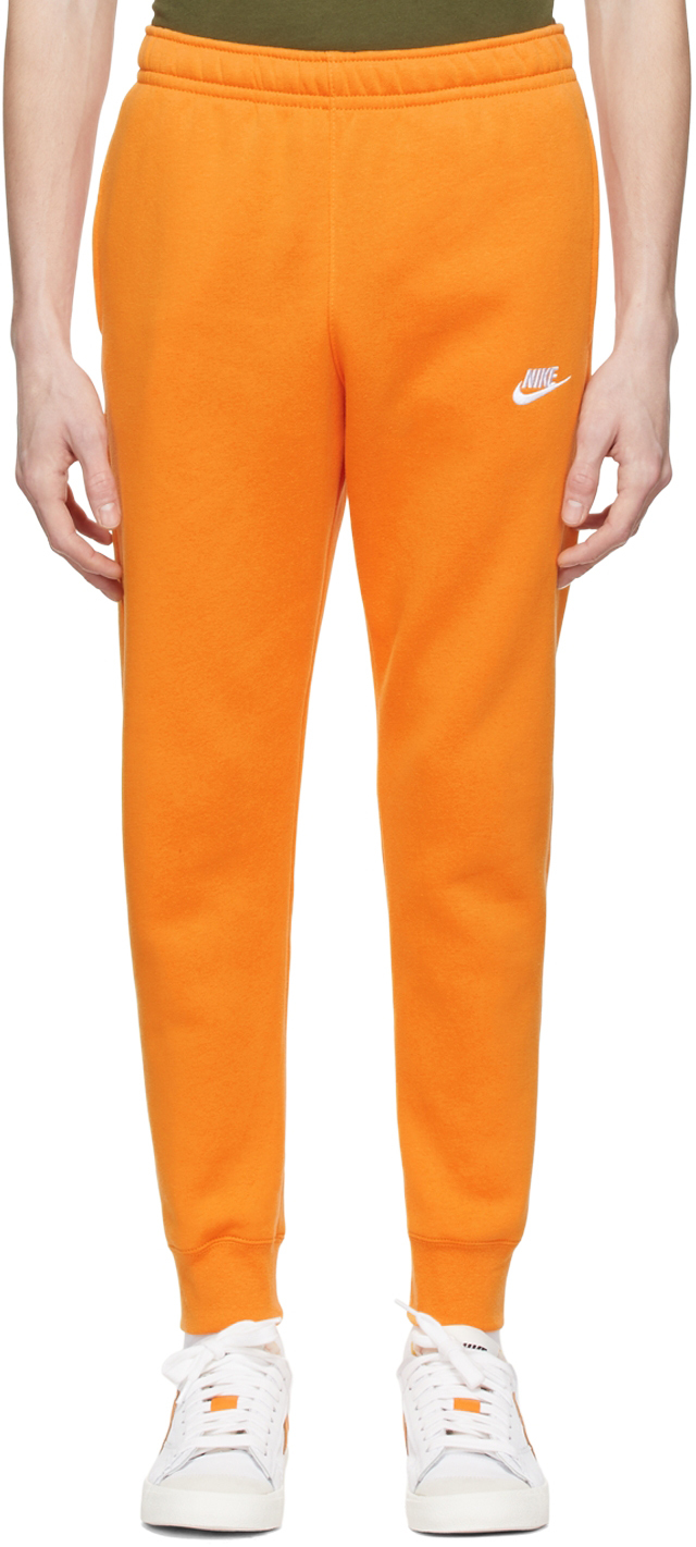 SSENSE Men Clothing Loungewear Sweats Orange Sportswear Club Lounge Pants 