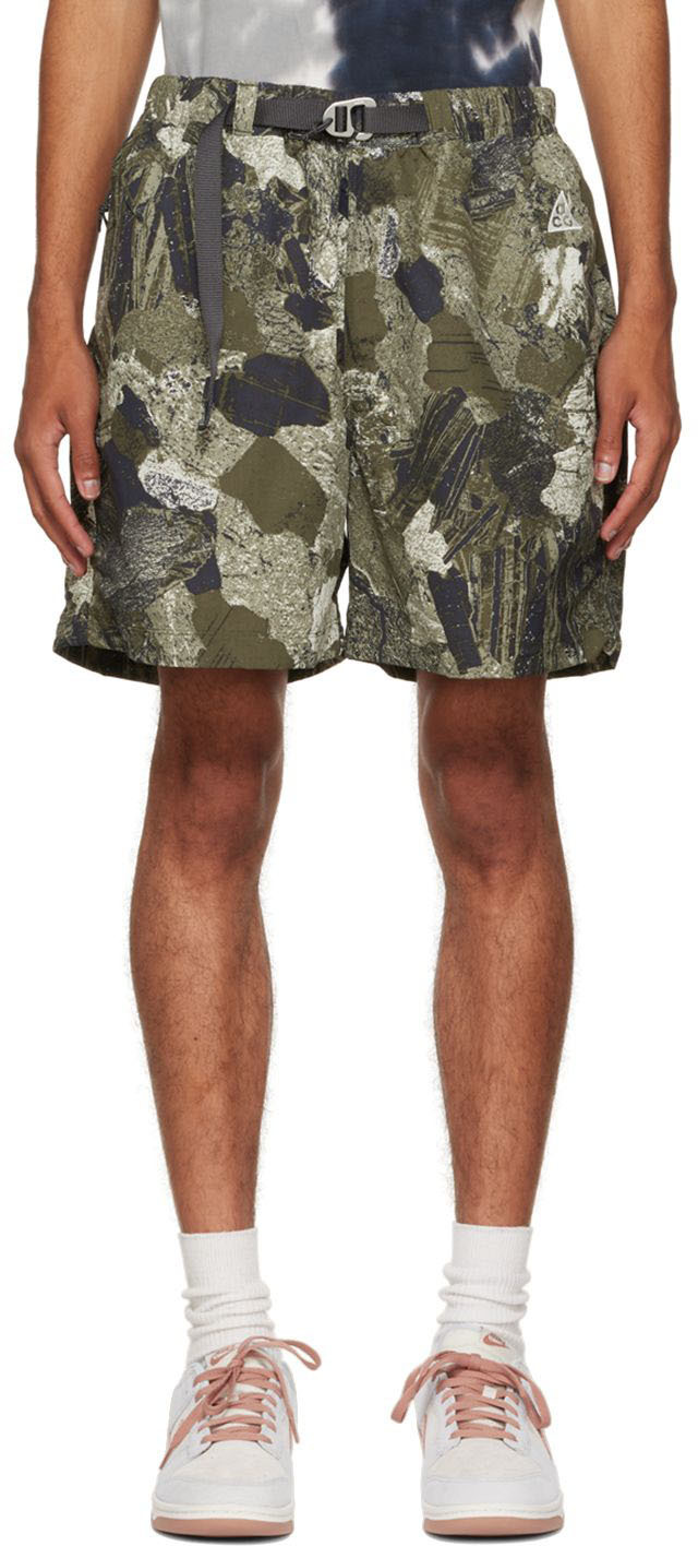Nike: Khaki Camouflage Shorts