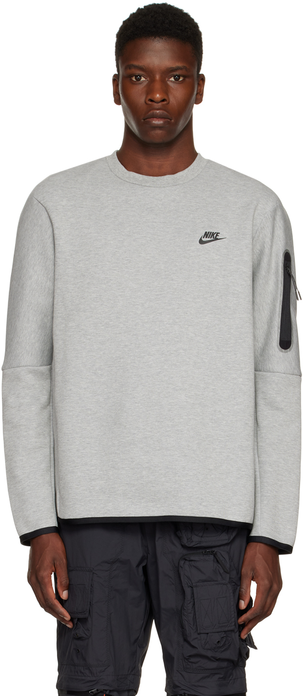 Nike Gray Sportswear Tech Sweatshirt