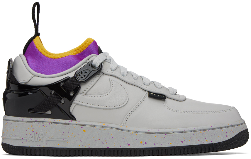 NIKE GRAY UNDERCOVER EDITION AIR FORCE 1 SNEAKERS