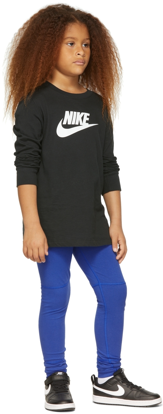 Nike Kids Blue G Nsw Essntl Leggings In Hyper Royal
