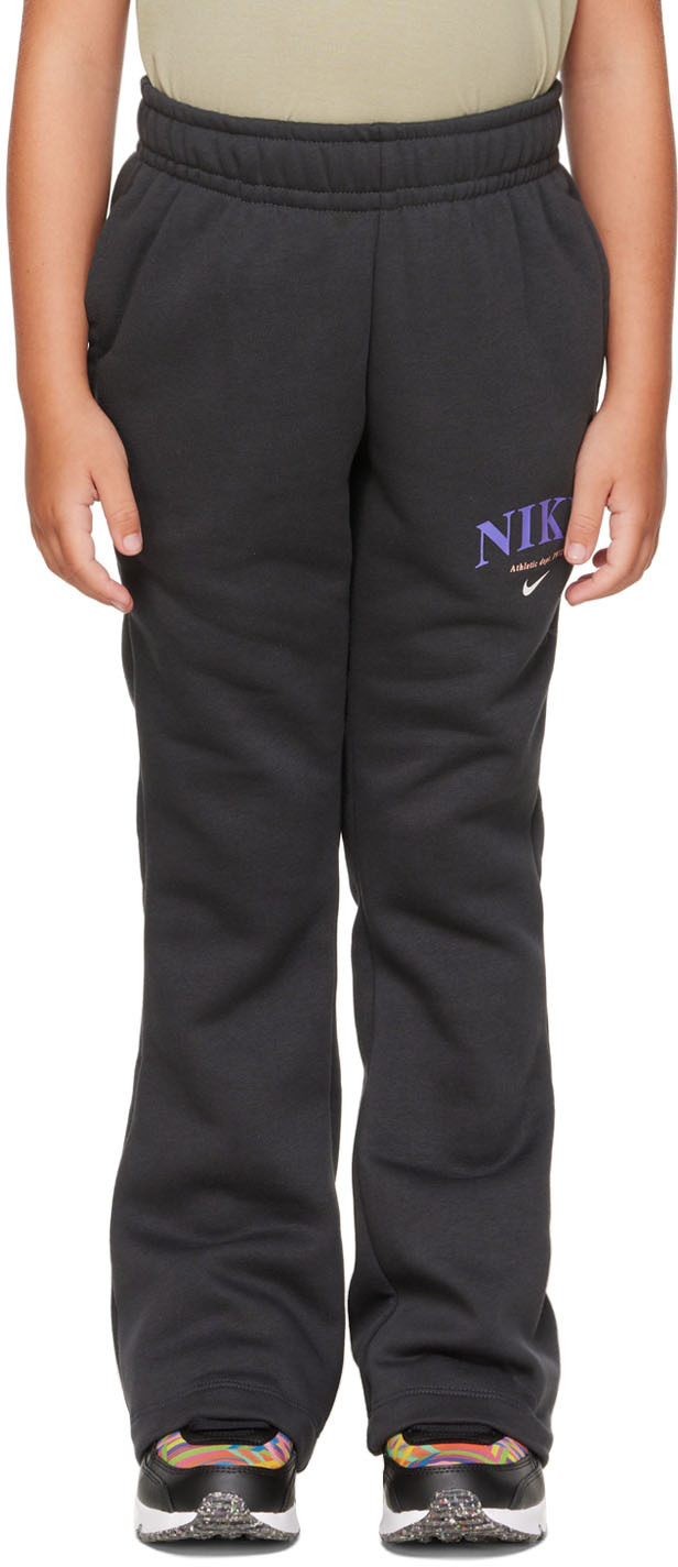 Nike Kids Black Sportswear Trend Lounge Pants In Off Noir