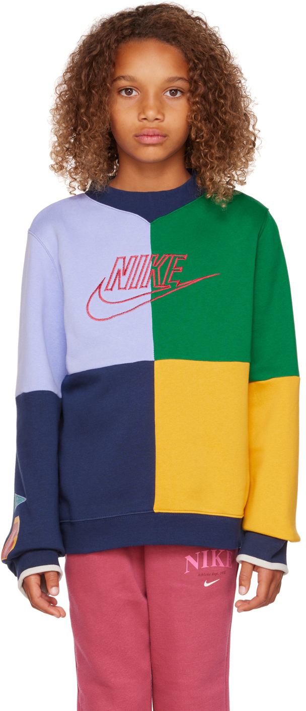 Kids Multicolor Embroidered Sweatshirt. by Nike | SSENSE Canada