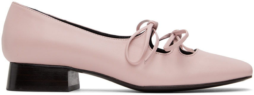 Nicole Saldaã±a Ssense Exclusive Pink Isabel Ballerina Flats In Pale Pink