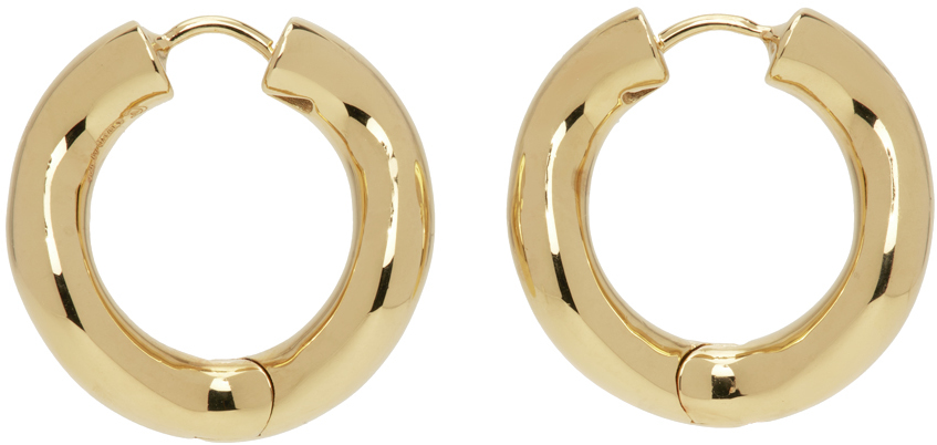 C. Chesnais Gold Wave Earrings