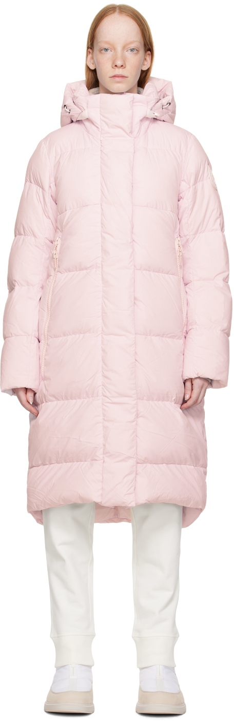 Canada Goose Goose Ockley Label Down Parka in White Womens Clothing Jackets Padded and down jackets 