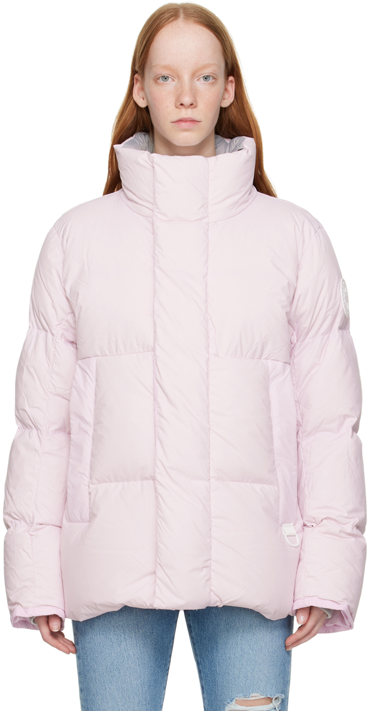Canada Goose: Pink Everett Down Jacket | SSENSE