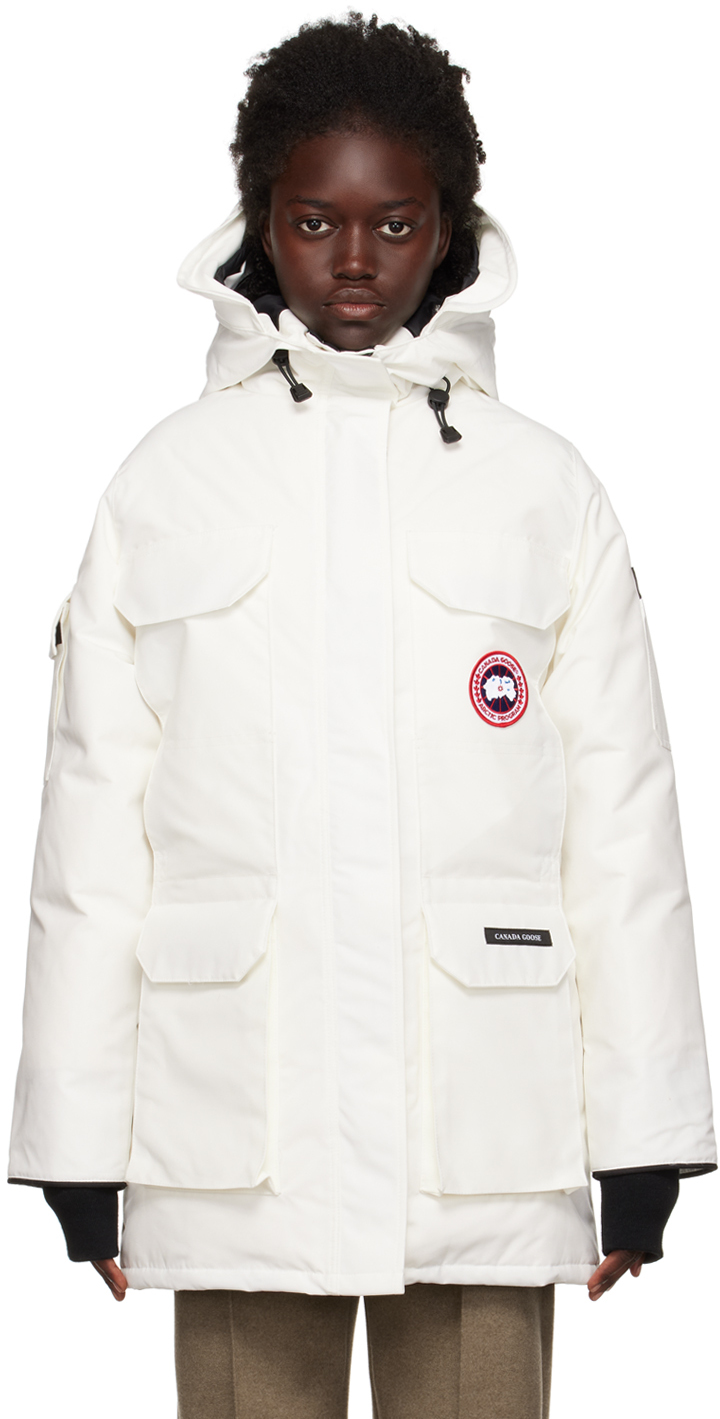 Canada Goose White Expedition Down Jacket