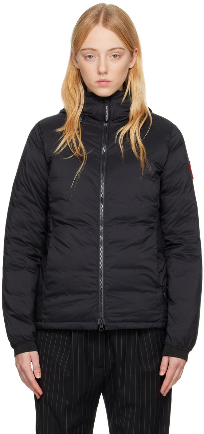Canada Goose Black Pbi Camp Down Jacket In 61 Black