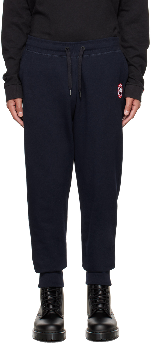 Canada Goose Navy Huron Lounge Pants SSENSE Canada