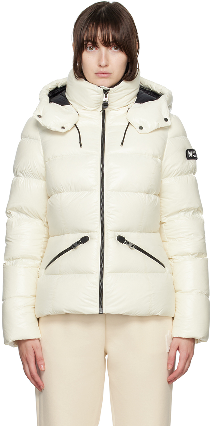 White Madalyn-V Down Jacket by Mackage on Sale