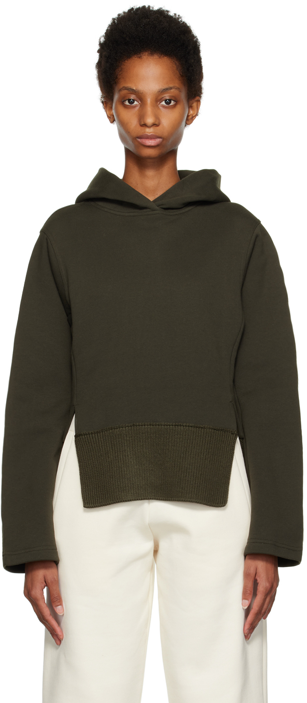 Ribbed hoodie discount