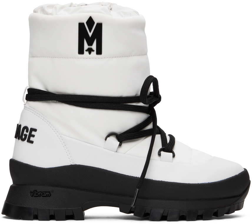 Mackage: White Conquer Boots | SSENSE UK