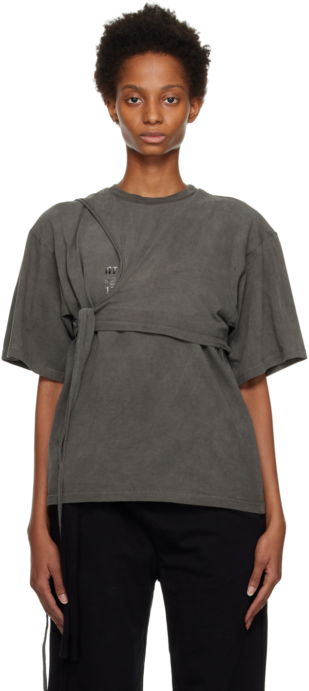 Ottolinger Gray Wrap T-Shirt | Smart Closet