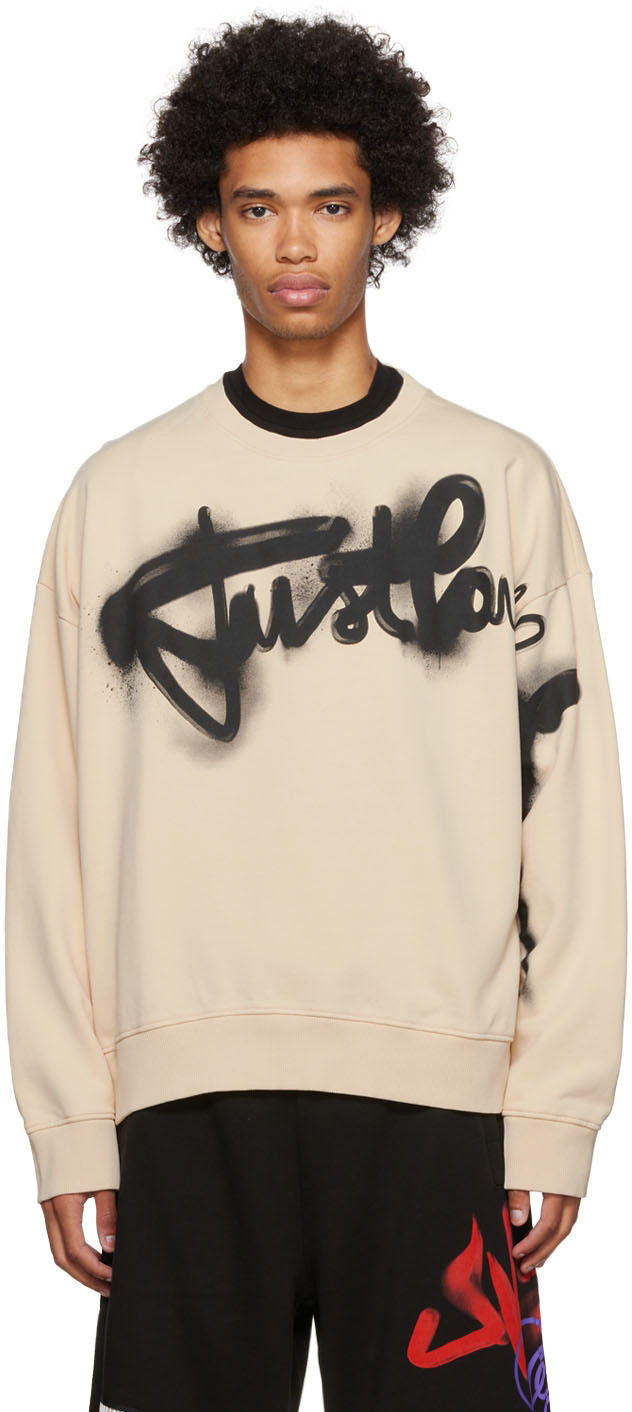 Just Cavalli Off-White Graphic Sweatshirt