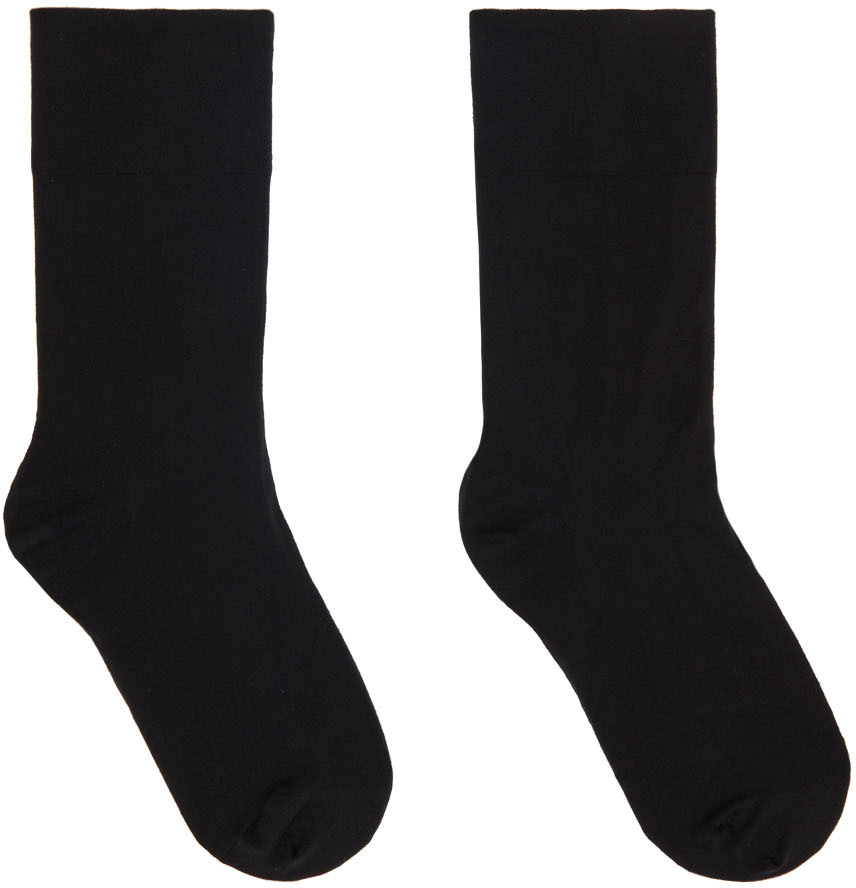 SSENSE Men Clothing Underwear Socks Black Velvet Socks 