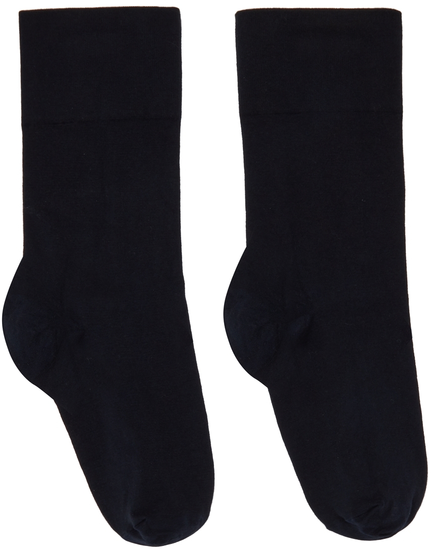 Navy Cotton Socks