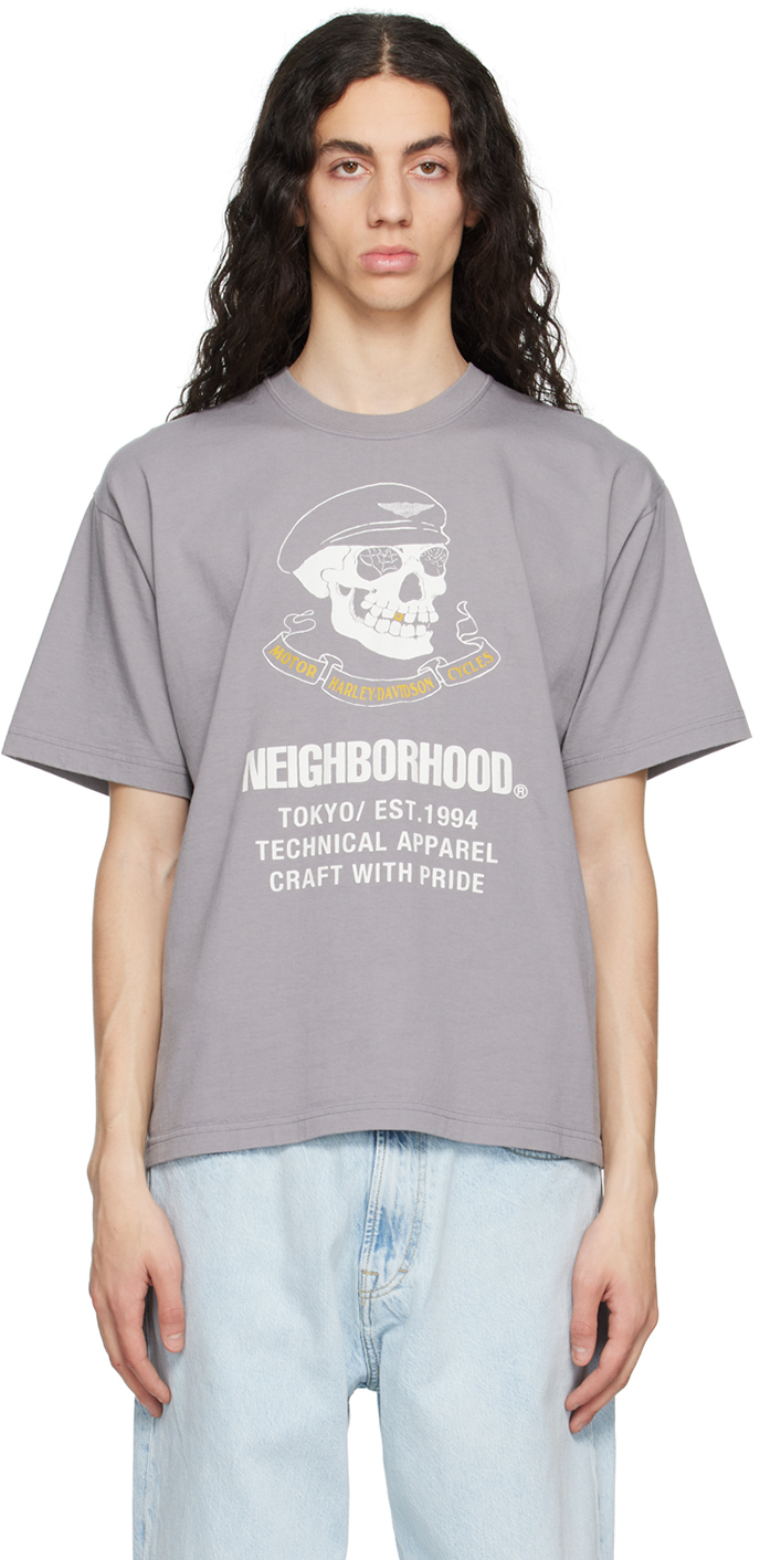 Neighborhood H-d T-shirt In Grey