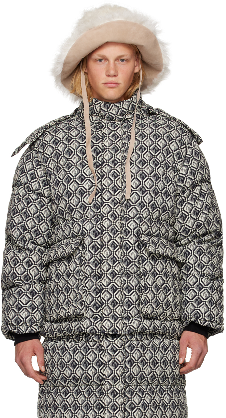 Marine Serre White Furry Boonie Hat SSENSE Canada