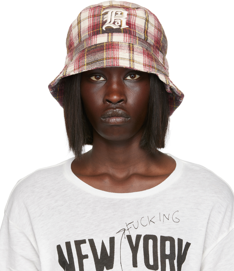 R13: Red Brushed Bucket Hat | SSENSE