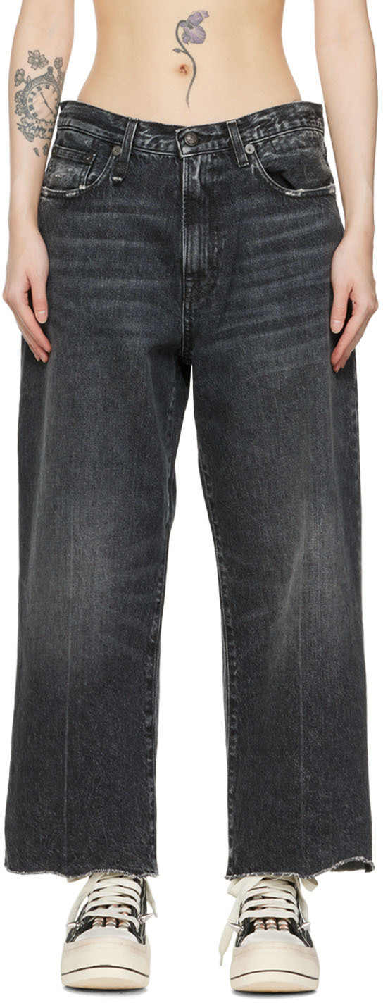 Pantalon en jean Jean R13 en coloris Noir Femme Vêtements Jeans Jeans skinny 