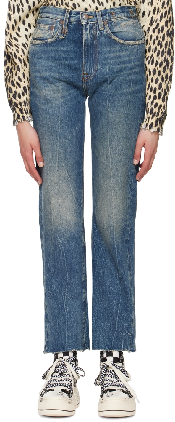 R13 Blue Courtney Slim Jeans
