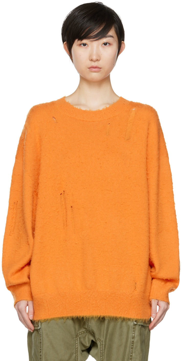 R13 Orange Shaggy Sweater | Smart Closet