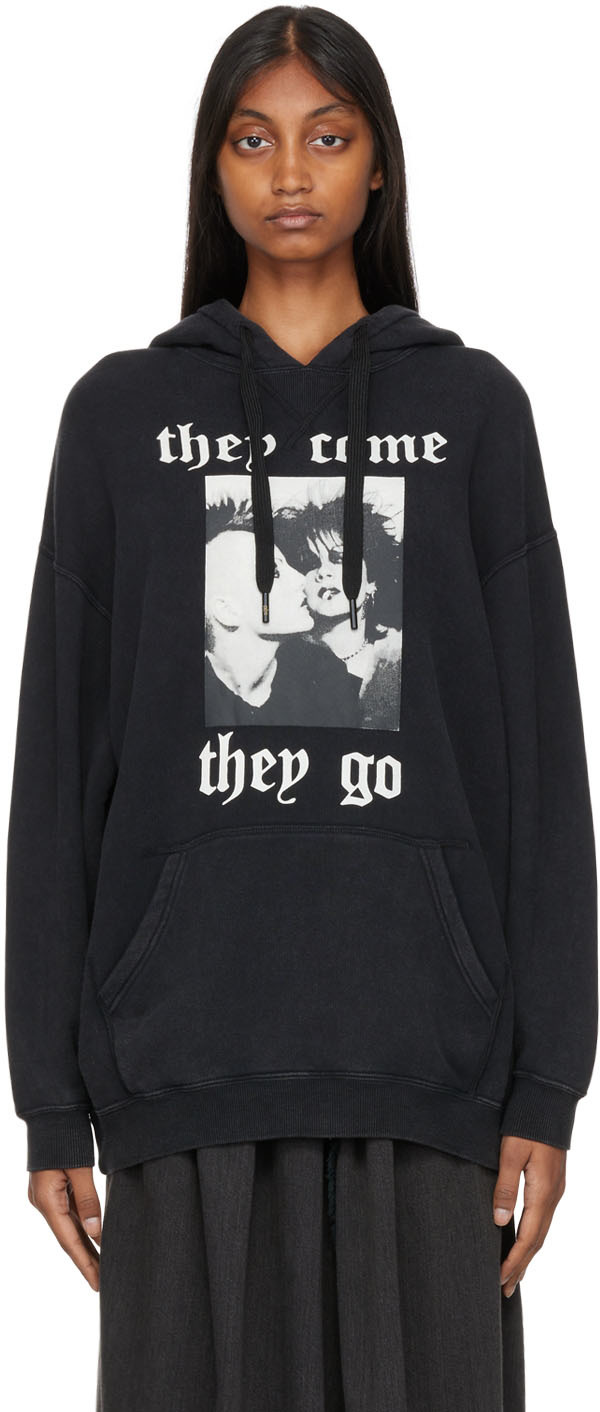 R13 Black 'They Come They Go' Hoodie