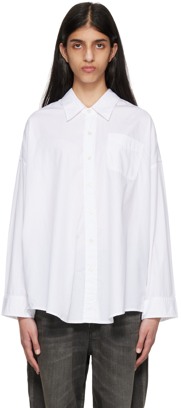 R13: White Cotton Shirt | SSENSE