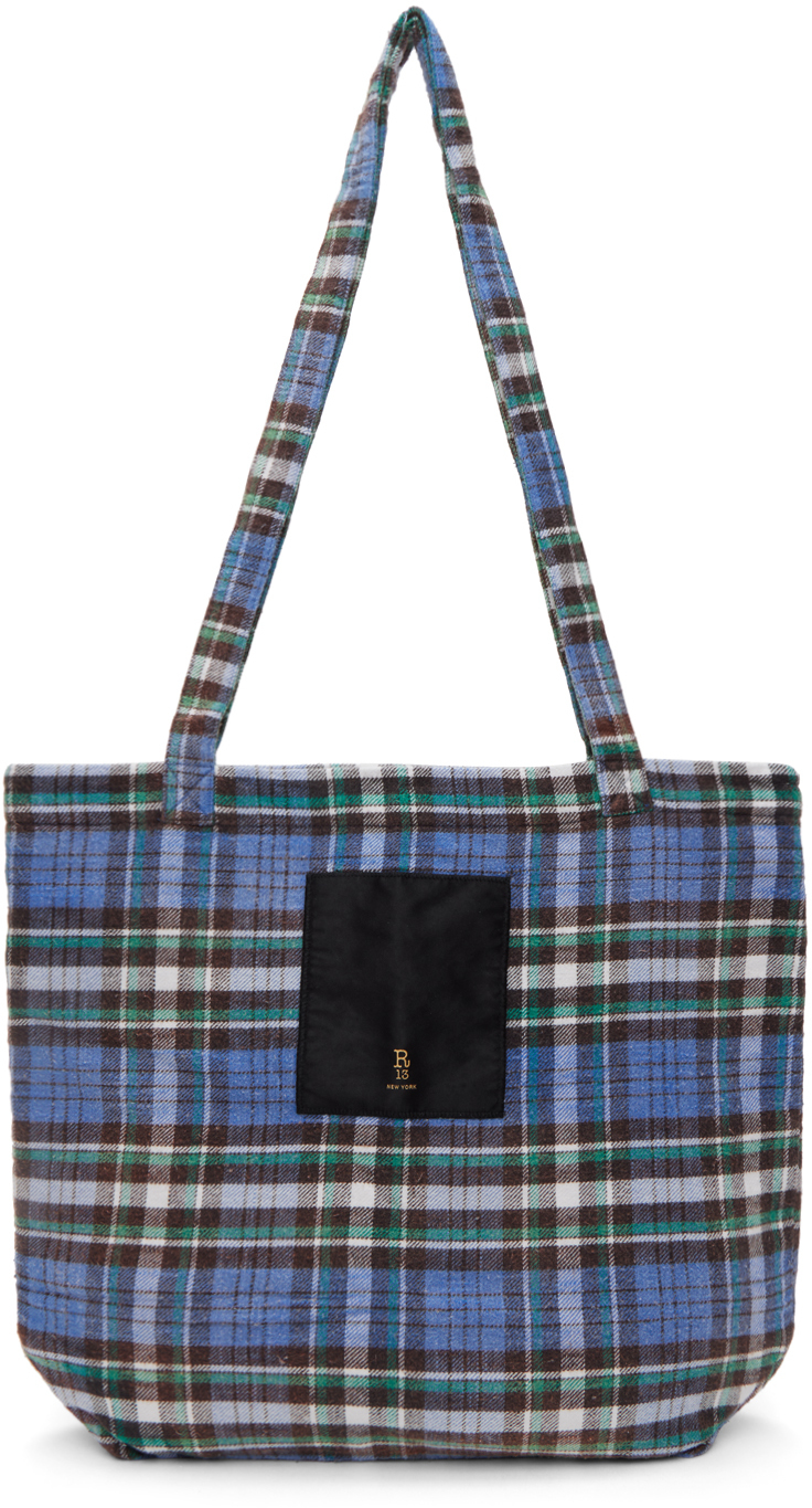 Blue Medium Tote by R13 on Sale