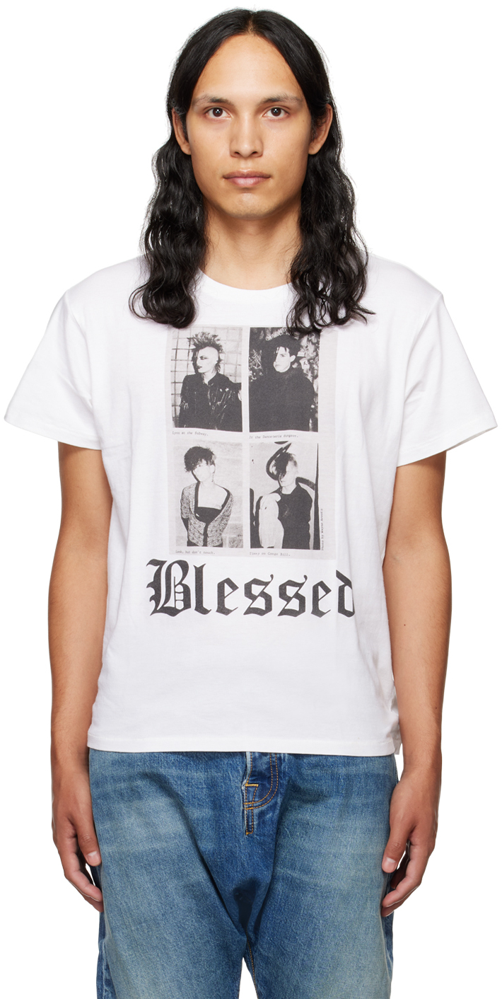 White Blessed Boy T Shirt by R13 on Sale