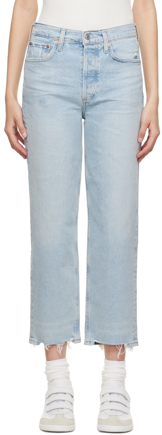 Damen Bekleidung Jeans Capri-Jeans und cropped Jeans Citizens of Humanity Baumwolle Serenity Skinny-Jeans in Blau 