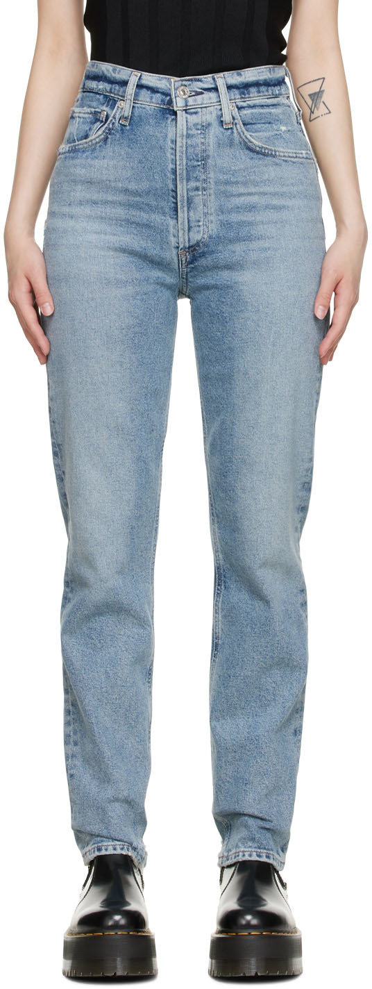 Blue Humanity Sabine Straight-Leg Jeans Ssense Donna Abbigliamento Pantaloni e jeans Pantaloni Pantaloni chinos 