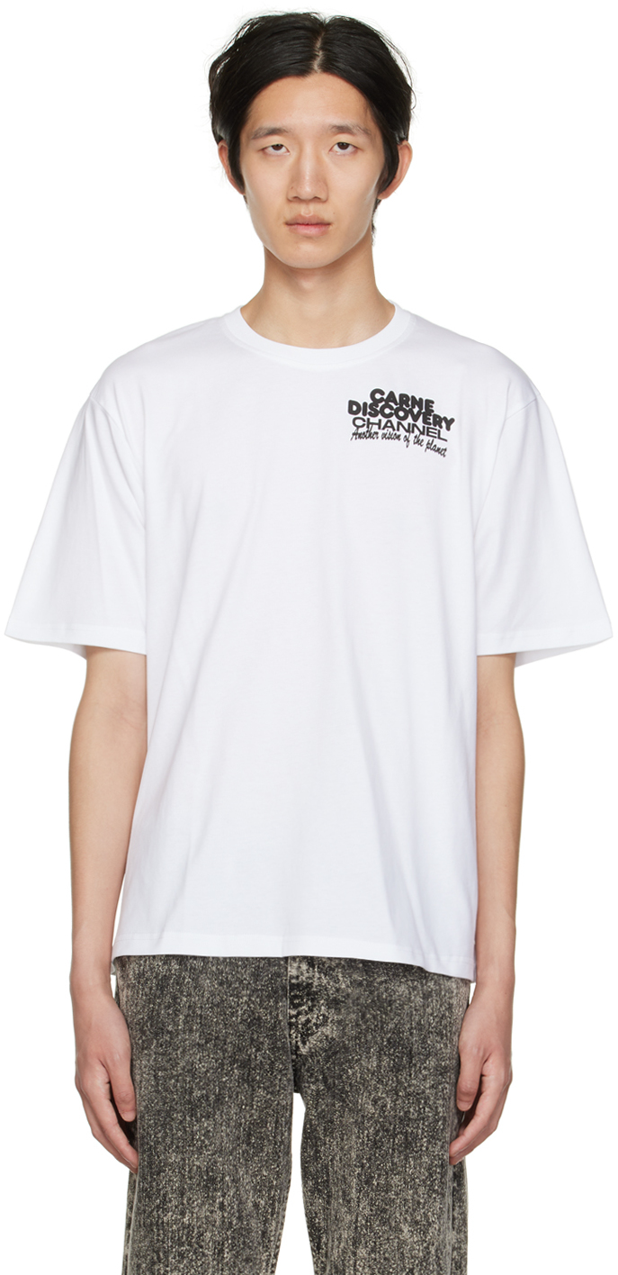 White 'Carne Discovery Channel' T-Shirt