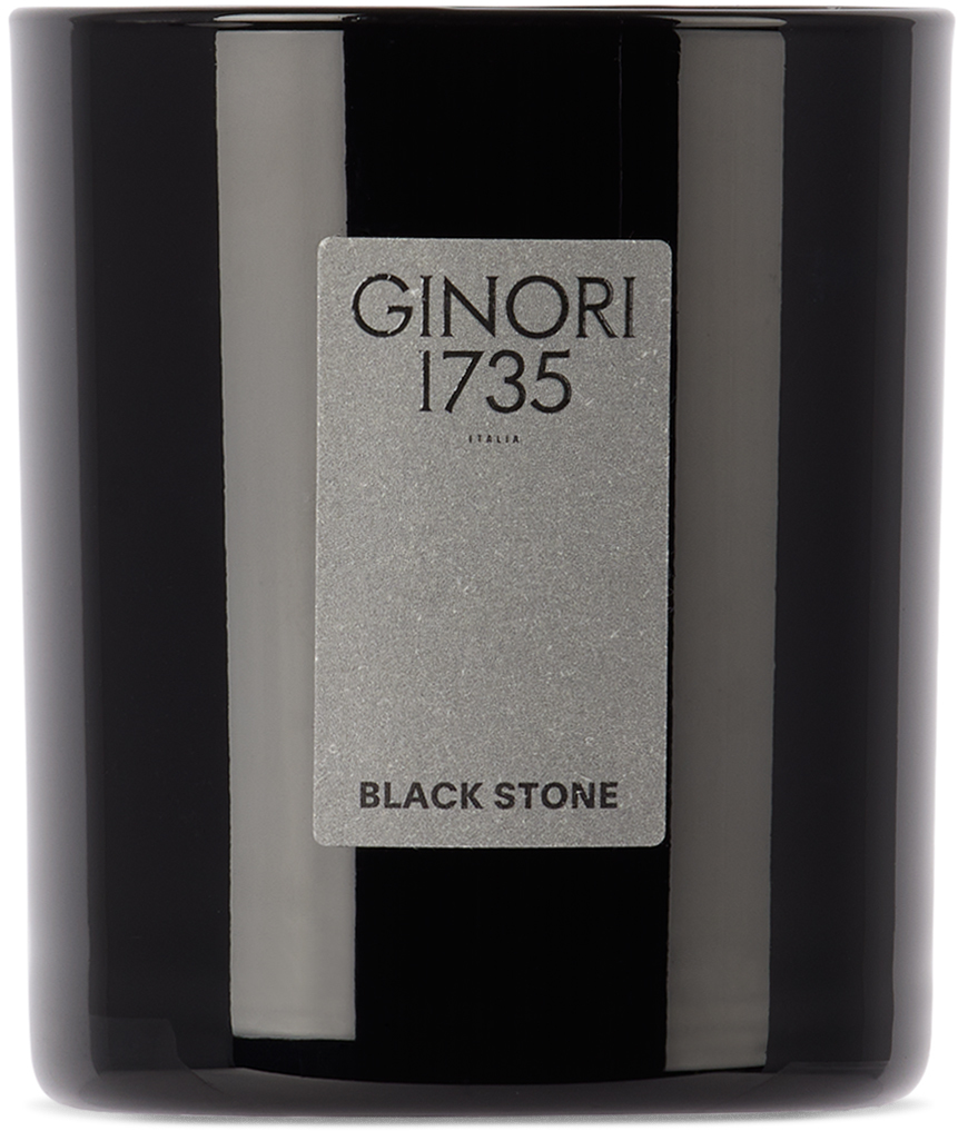 Ginori 1735 Black Stone Refill Candle, 190 G