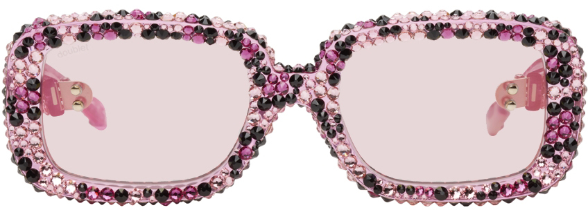 Doublet: Pink 817 Blanc LNT Edition Decorated Flame Sunglasses