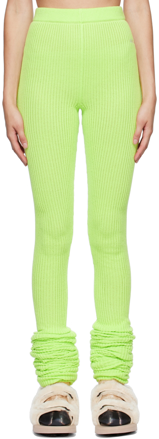 Doublet Green Loose Socks Leggings