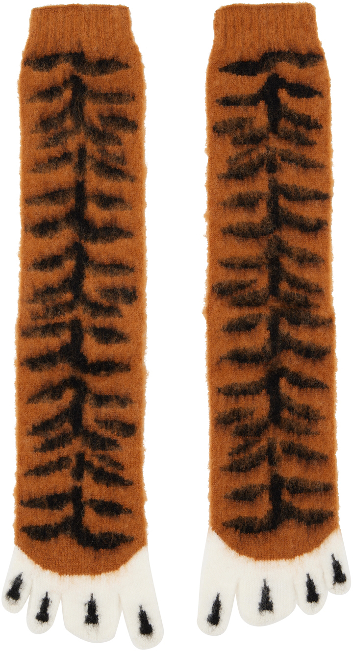 Orange Tiger Socks